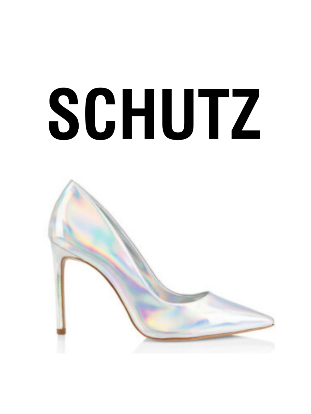 Schutz Lou Prata Size 7.5 M Silver Metallic